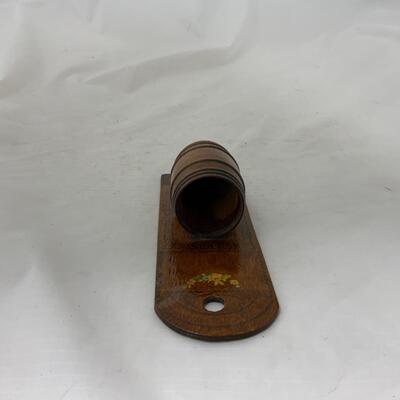.191. Wooden Wall Mounted Match Safe | c. 1900