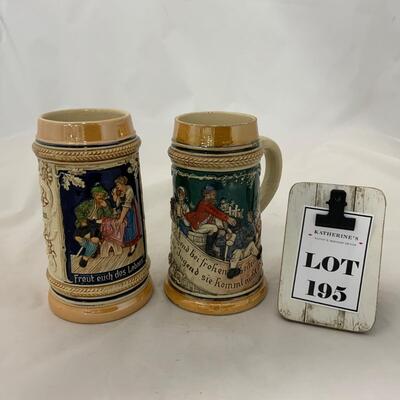 .195. Vintage German Steins