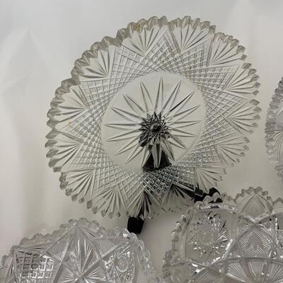 .197. Seven Cut Glass Dishes | C. 1900