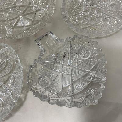 .197. Seven Cut Glass Dishes | C. 1900