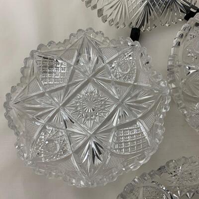 .197. Seven Cut Glass Dishes | C. 1900