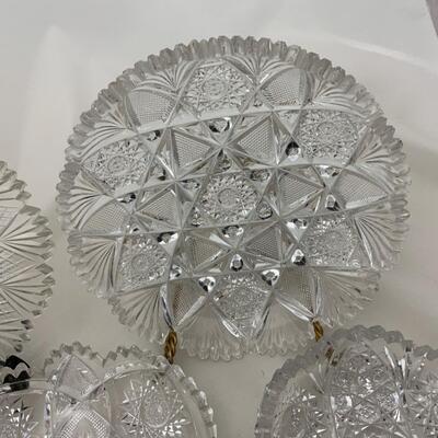 .197. Seven Cut Glass Dishes | C. 1900