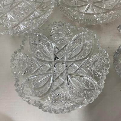 .197. Seven Cut Glass Dishes | C. 1900