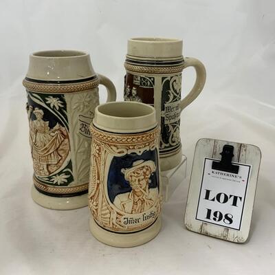 .198. Three German Steins | c. 1900