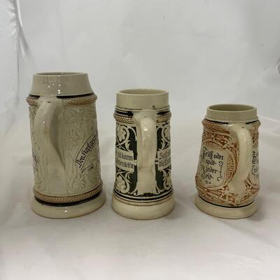 .198. Three German Steins | c. 1900