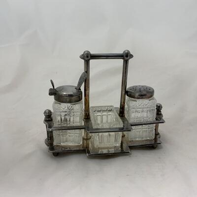 .200. Victorian Set | Mustard | Salt | Pepper | c. 1880