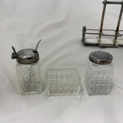 .200. Victorian Set | Mustard | Salt | Pepper | c. 1880