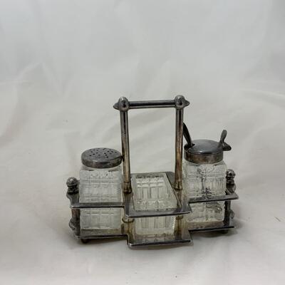 .200. Victorian Set | Mustard | Salt | Pepper | c. 1880