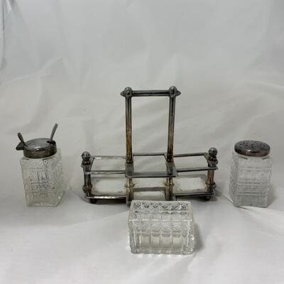 .200. Victorian Set | Mustard | Salt | Pepper | c. 1880