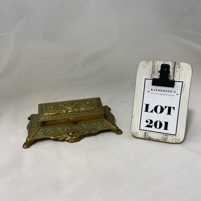 .201. Brass Stamp Box | c. 1880