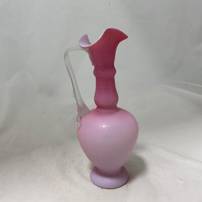 .205. Pink Satin Glass | Ewer | c. 1890