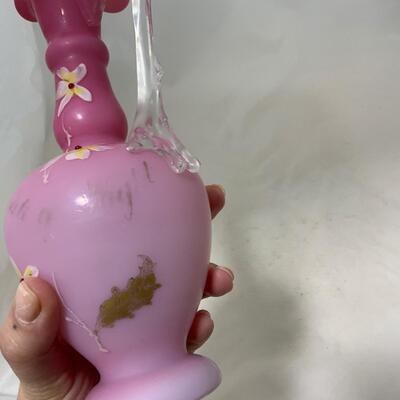 .205. Pink Satin Glass | Ewer | c. 1890