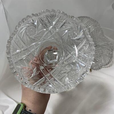 .206. Cut Glass Compote | Shallow Bowl | c. 1900