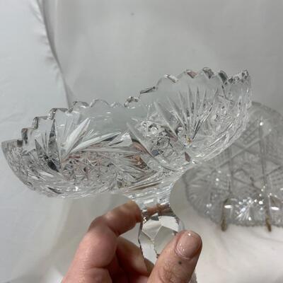 .206. Cut Glass Compote | Shallow Bowl | c. 1900