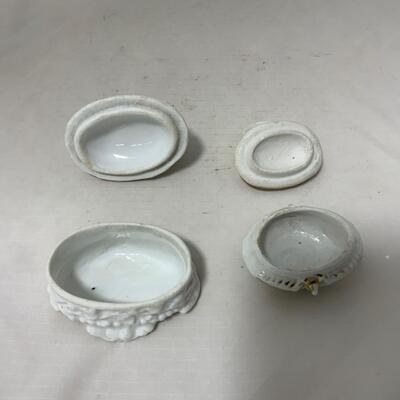 .208. Phenomenal Porcelain Trinket Dishes | c. 1860