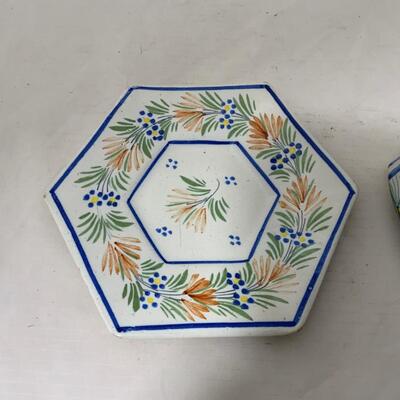 .214. Quimper Plate | Cup & Saucer | c. 1900