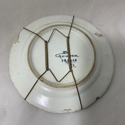 .214. Quimper Plate | Cup & Saucer | c. 1900