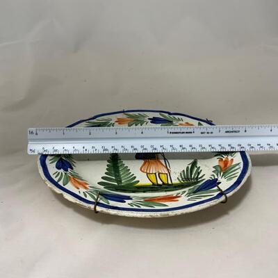 .214. Quimper Plate | Cup & Saucer | c. 1900