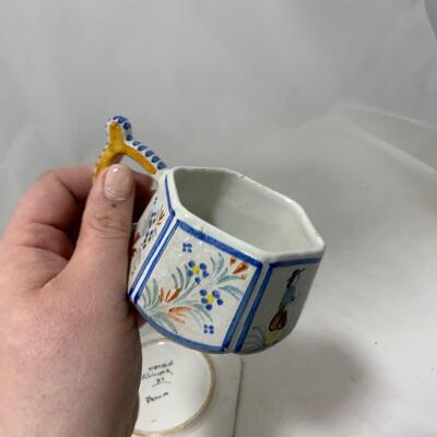 .214. Quimper Plate | Cup & Saucer | c. 1900