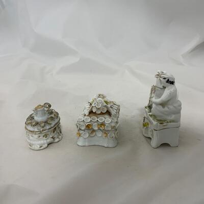 .219. Three Trinket Boxes | Ornate | c. 1860