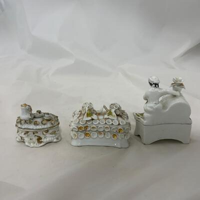 .219. Three Trinket Boxes | Ornate | c. 1860