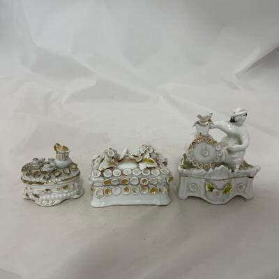 .219. Three Trinket Boxes | Ornate | c. 1860