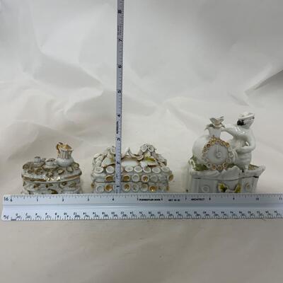 .219. Three Trinket Boxes | Ornate | c. 1860