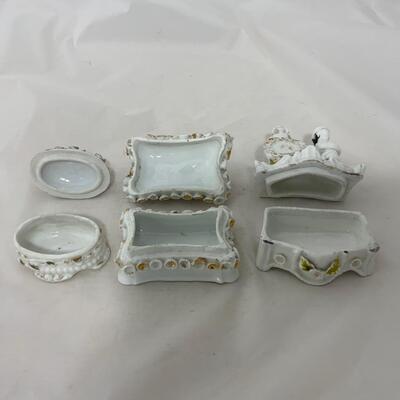 .219. Three Trinket Boxes | Ornate | c. 1860