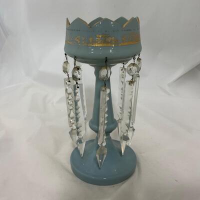 .221. Smoky Blue and Gold | Bristol Lustre | c 1870