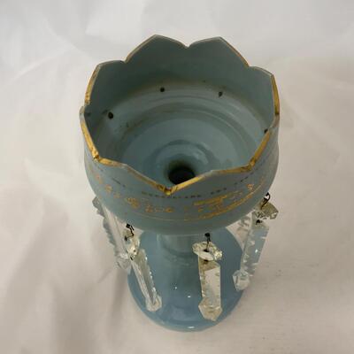 .221. Smoky Blue and Gold | Bristol Lustre | c 1870