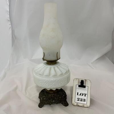 .223. Kerosene Patterned Lamp | c. 1880
