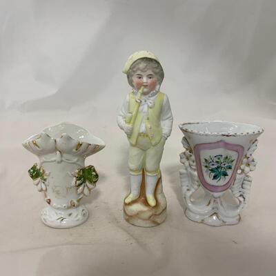 .225. Bisque Boy | Cottage Vases | c. 1870