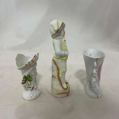 .225. Bisque Boy | Cottage Vases | c. 1870