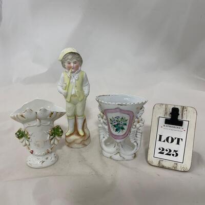 .225. Bisque Boy | Cottage Vases | c. 1870