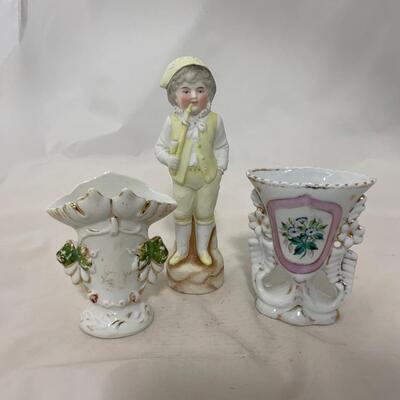 .225. Bisque Boy | Cottage Vases | c. 1870