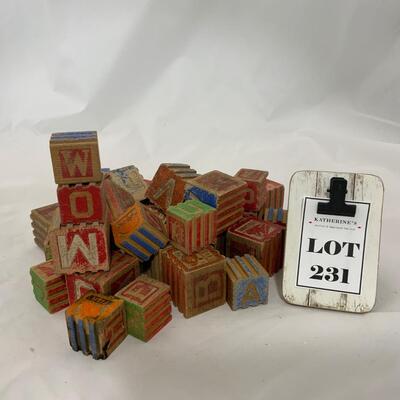 .231. 31 Wood Blocks