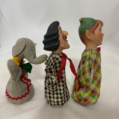 .232. Three Vintage Puppets | Peter Pan | Captain Hook | Disney
