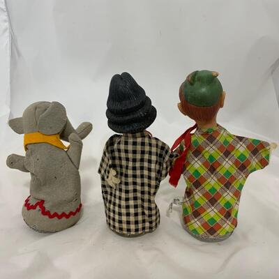 .232. Three Vintage Puppets | Peter Pan | Captain Hook | Disney