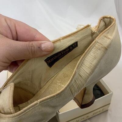 .233. Two Pairs Vintage Wedding Shoes