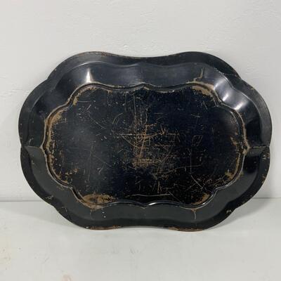 .239. Hand Painted All Original Metal Tray | c. 1860