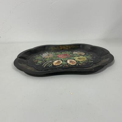 .239. Hand Painted All Original Metal Tray | c. 1860