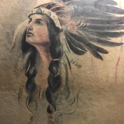 Native American watercolor