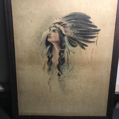 Native American watercolor