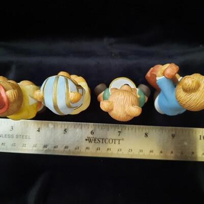 Homco Porcelain Character Bears Lot of 4