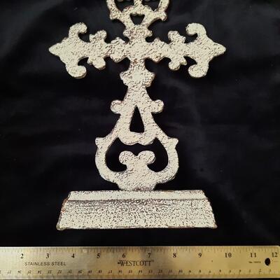 Cast Iron Cross Decor
