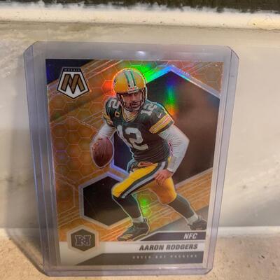 2021 Mosaic NFL SSP Aaron Rodgers rare honeycomb card