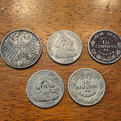 1950's Limpira & Honduras coins