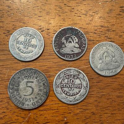 1950's Limpira & Honduras coins