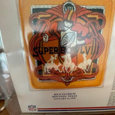 Full binder of Super Bowl Patches