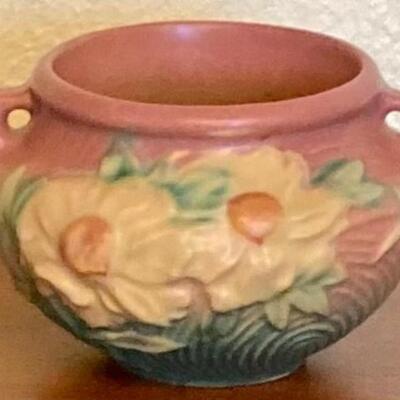 Vintage Roseville Pottery Peony Vase